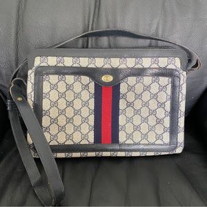 Vintage Gucci Three Compartment Crossbody Bag
